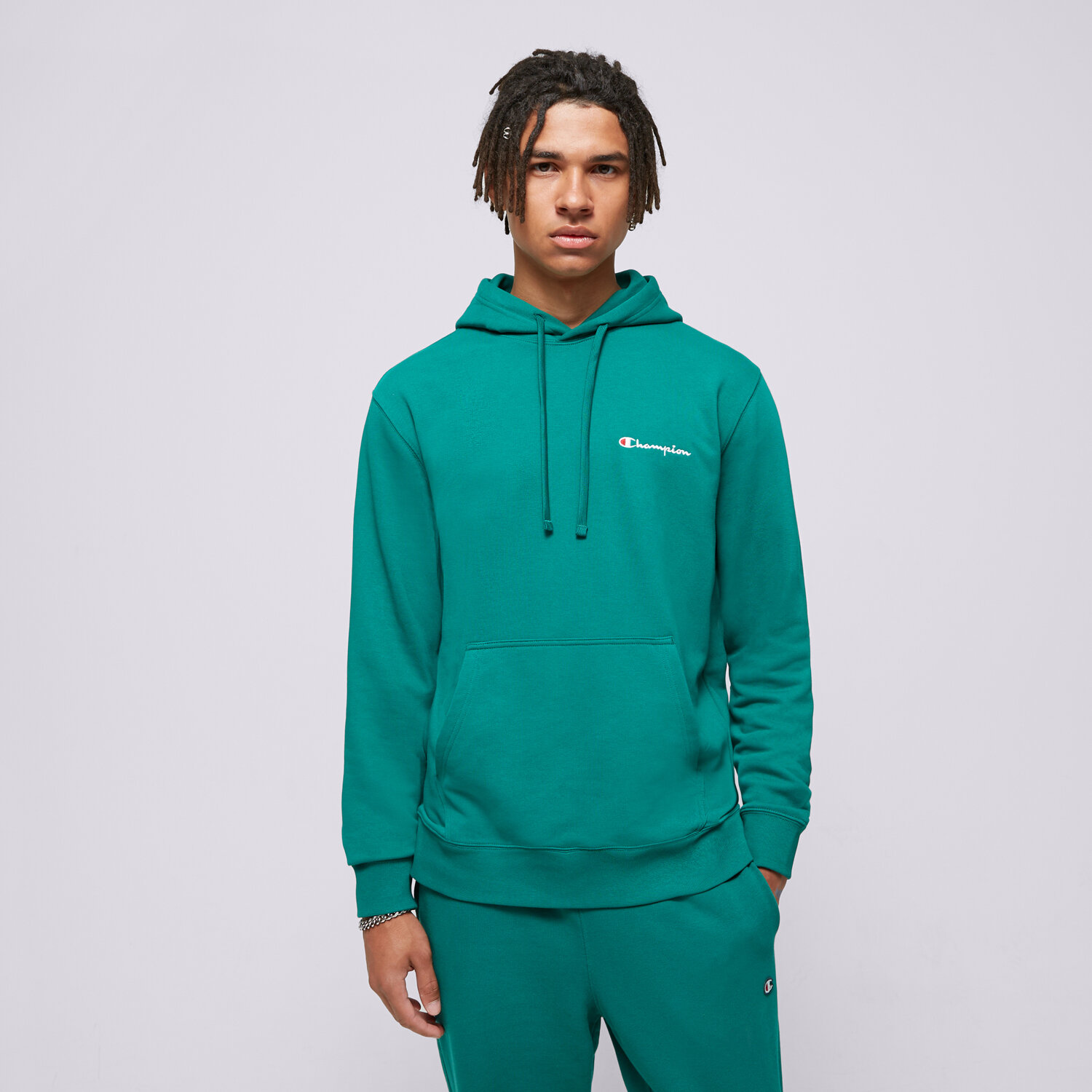 Muške dukserice CHAMPION VESTA S KAPULJAČOM HOODED 219835GS571 zelena