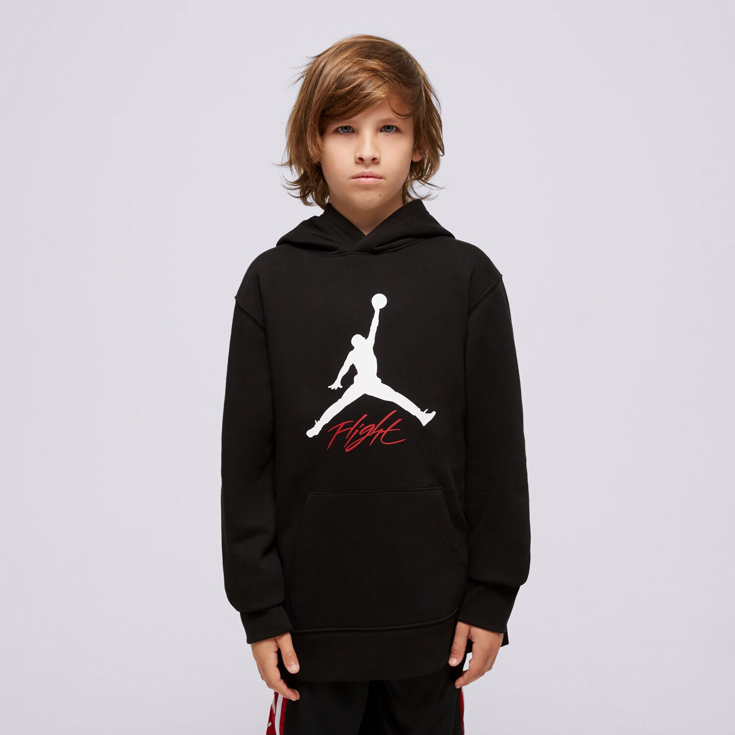 Dječje dukserice JORDAN VESTA S KAPULJAČOM MJ BASELINE PO HOODIE BOY 95C784-023 crna
