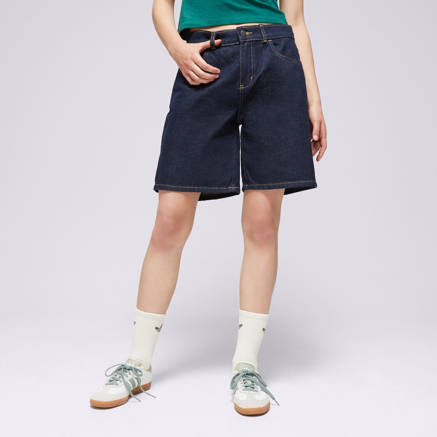 Ženske kratke hlače DICKIES KRATKE HLAČE HERNDON SHORT W DK0A4YSGRIN1 tamno plava