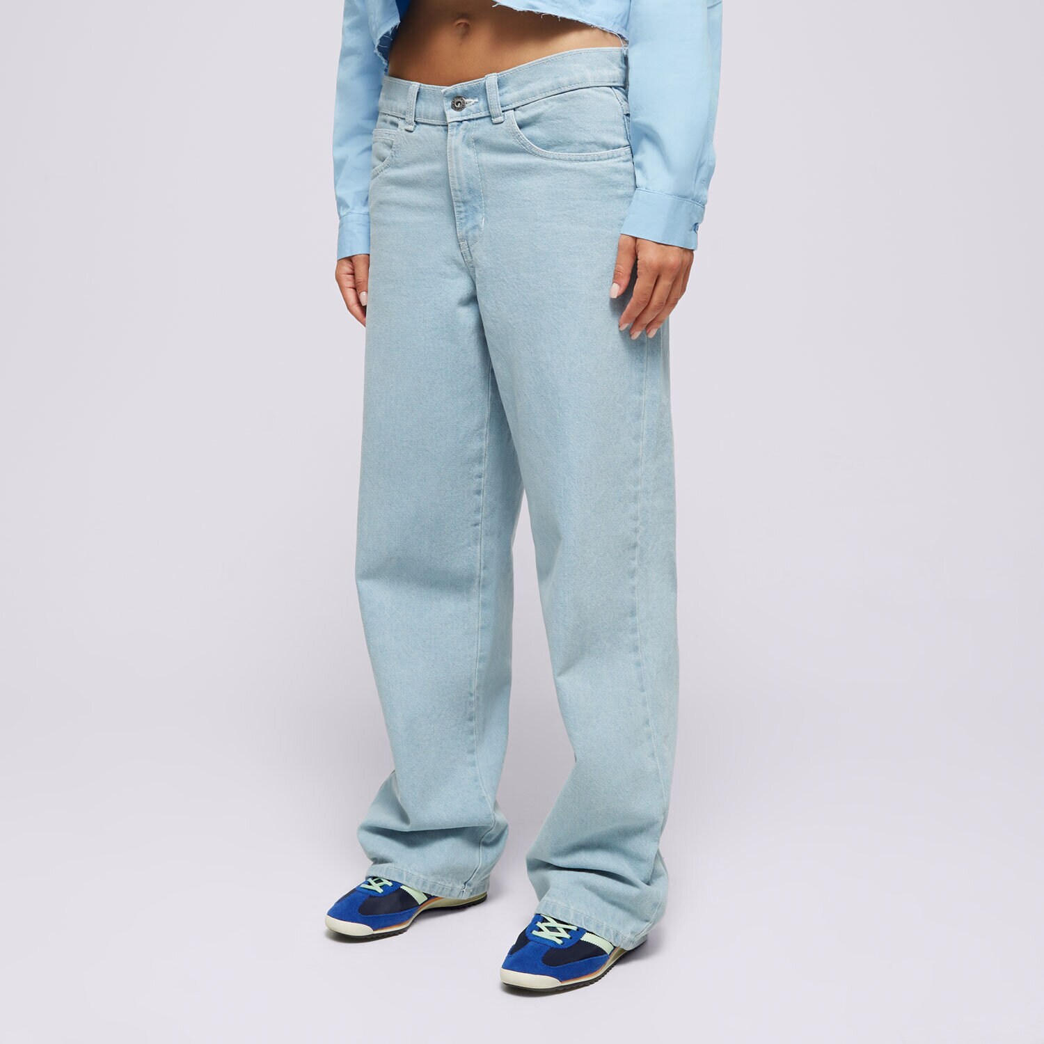 Ženske hlače DICKIES HLAČE HERNDON DENIM W VINTAGE DK0A4YPYC151 plava