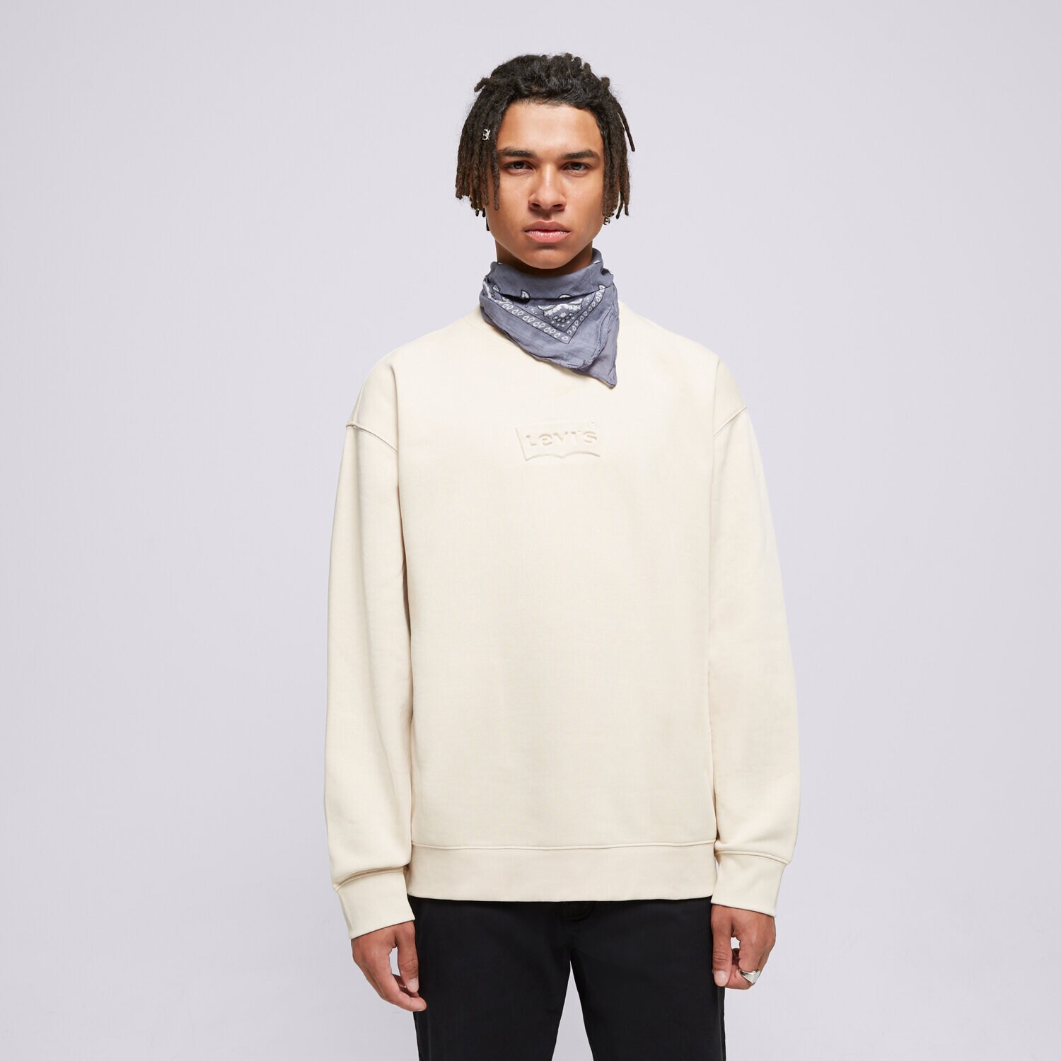 Muške dukserice LEVI'S VESTA RELAXD GRAPHIC CREW NEUTRALS 38712-0239 bež