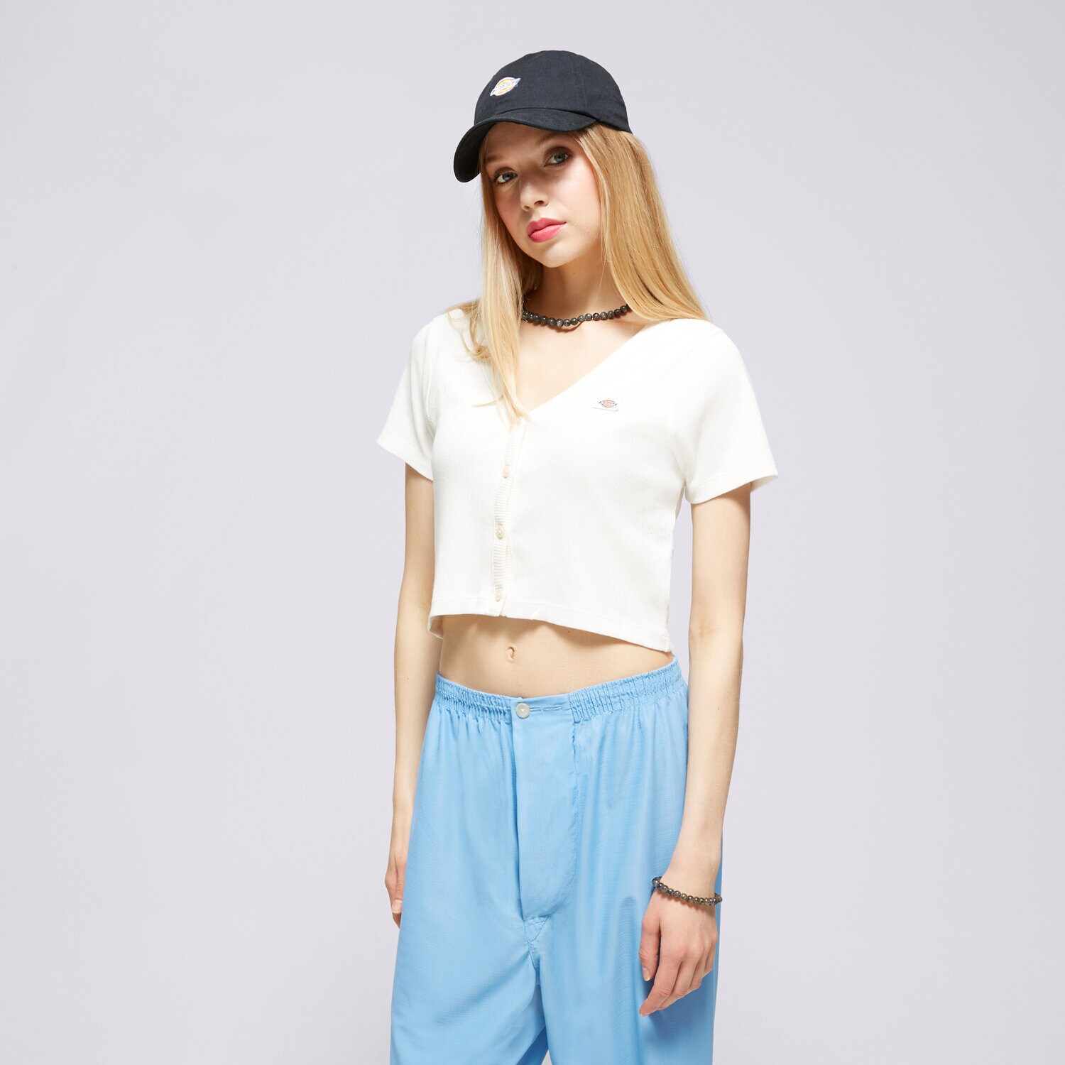 Ženske majice DICKIES T-SHIRT EMPORIA CARDIGAN SS W DK0A4YRUC581 bež