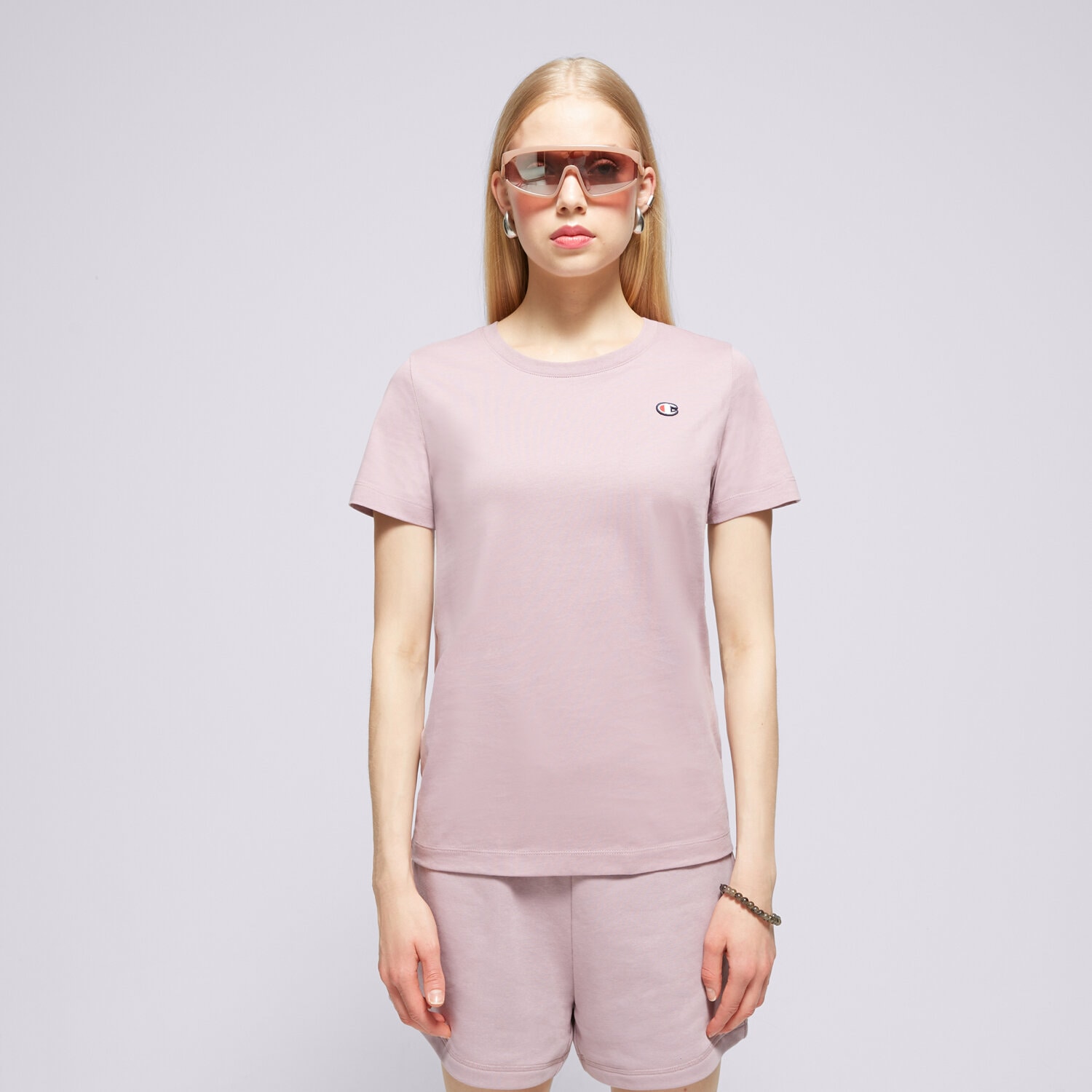 Ženske majice CHAMPION T-SHIRT CREWNECK TEE 117648PS162 ljubičasta