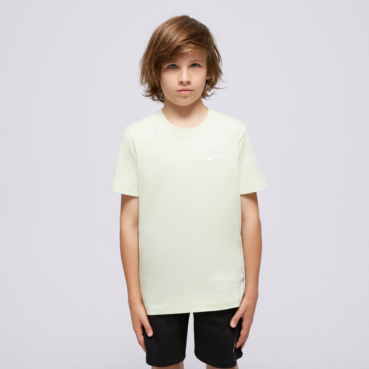 Dječje majice NIKE T-SHIRT K NSW TEE EMB FUTURA LBR UNISEX FZ5177-303 fluorescenttno žuta