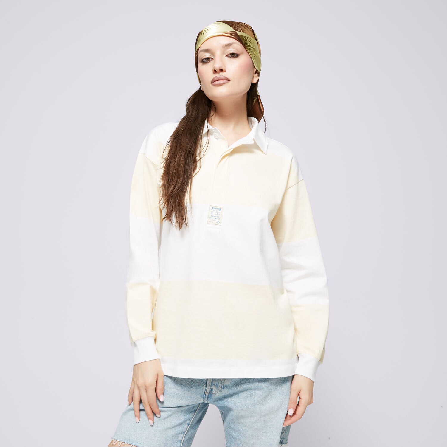 Ženske majice CHAMPION POLO LONG SLEEVE POLO 117205WW001 bijela