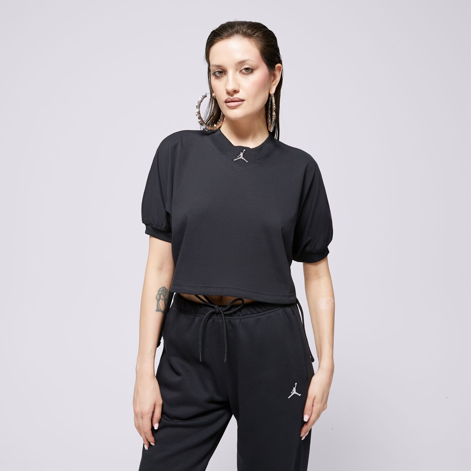 Ženske majice JORDAN T-SHIRT W J SS KNIT SLD TOP FN5727-010 crna