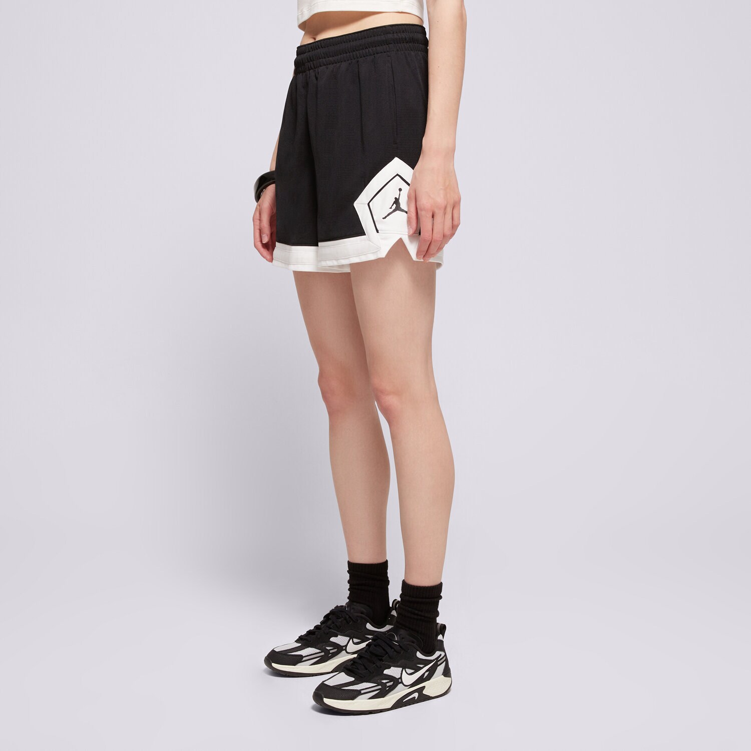 Ženske kratke hlače KRATKE HLAČE W JORDAN SPT DMND SHORT 4" BLACK/WHITE/WHITE/BL FN5134-010 crna