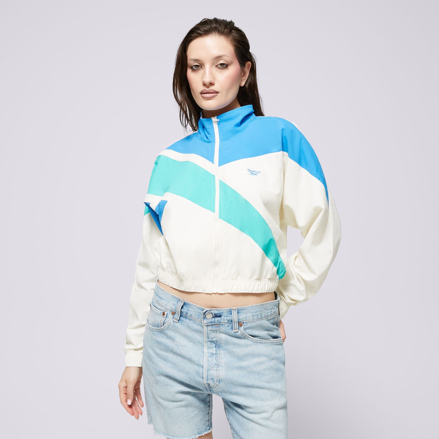 Ženske prijelazne jakne REEBOK JAKNA CL FR TRACK TOP 100206055 bijela
