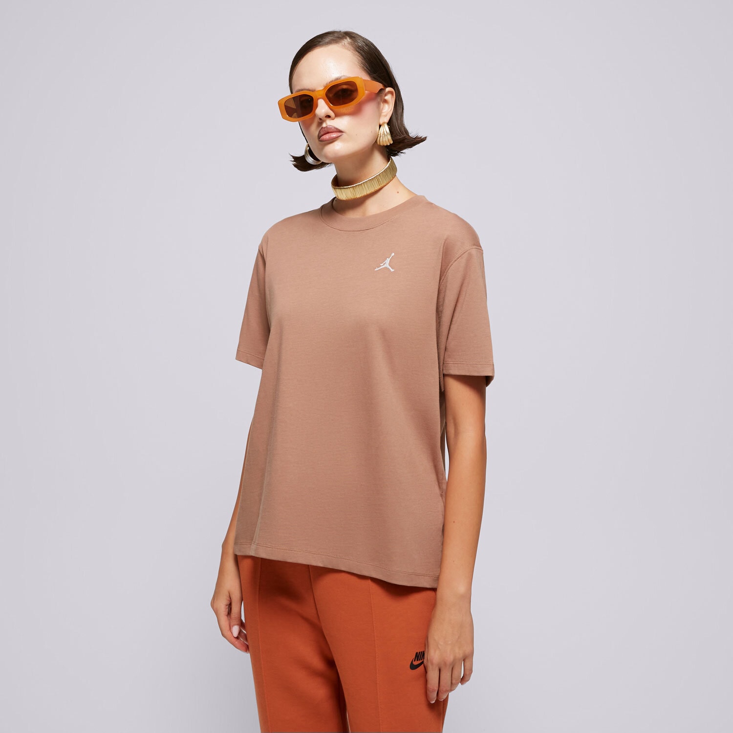 Ženske majice T SHIRT W JORDAN ESSEN GF TEE CORE 23 FN4500-256 smeđa