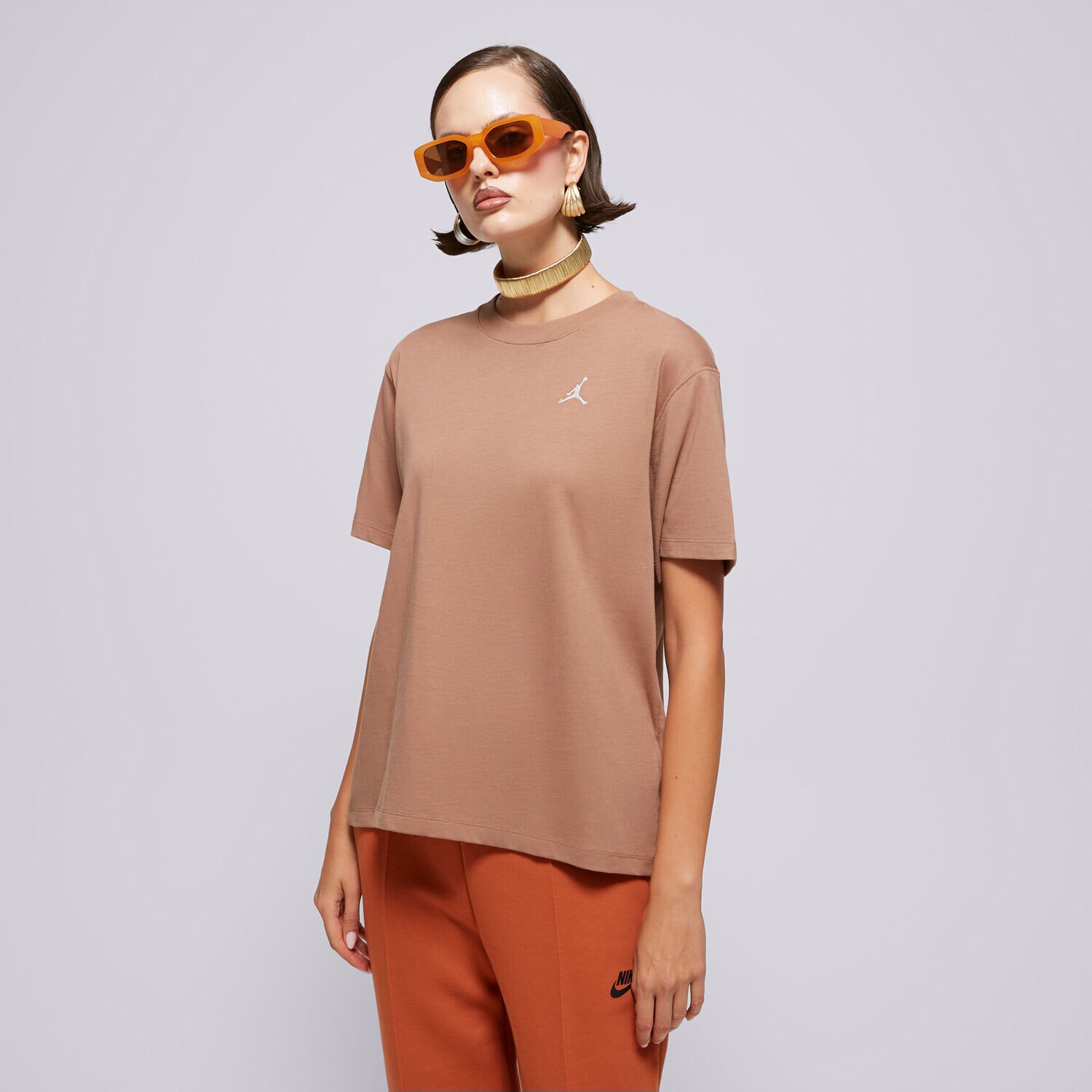 Ženske majice T SHIRT W JORDAN ESSEN GF TEE CORE 23 FN4500-256 smeđa