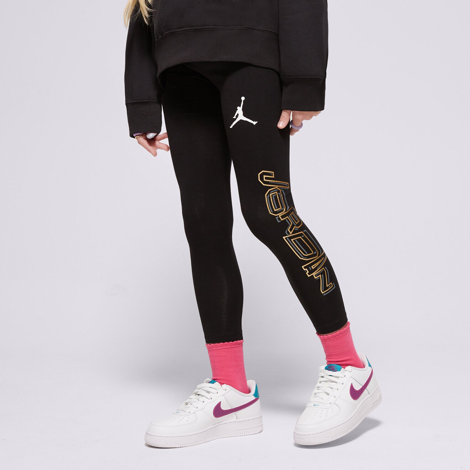 Dječje hlače JORDAN TAJICE TAKE FLIGHT LEGGING 45C803-023 crna