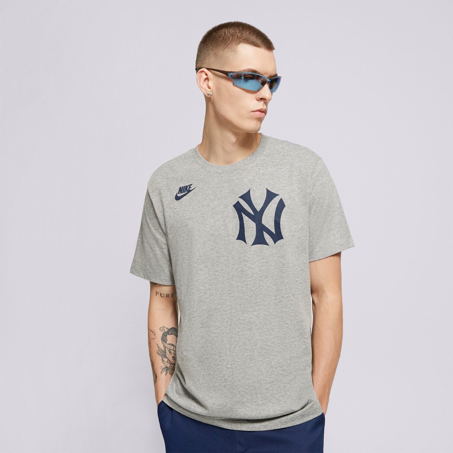 Muške majice NIKE T-SHIRT NEW YORK YANKEES MLB N199-06G-N27-0B5 siva