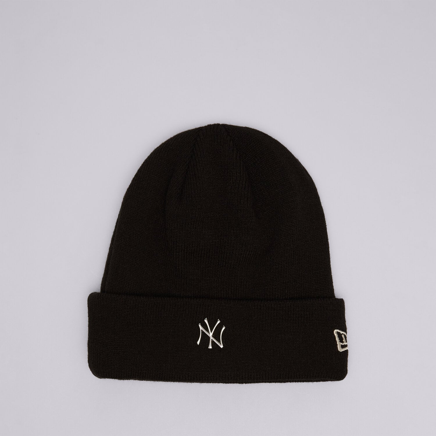 Muške zimske kape NEW ERA KAPA METALLIC BEANIE NYY NEW YORK YANKEES BLK 60565222 crna