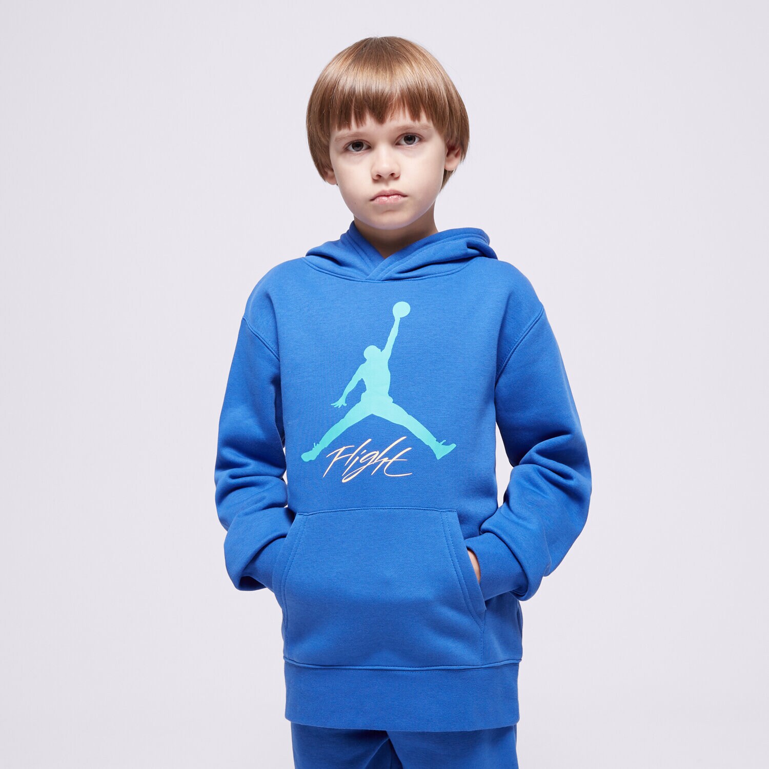 Dječje dukserice JORDAN VESTA S KAPULJAČOM JDN JUMPMAN BASELINE PO BOY 95D277-U5H plava