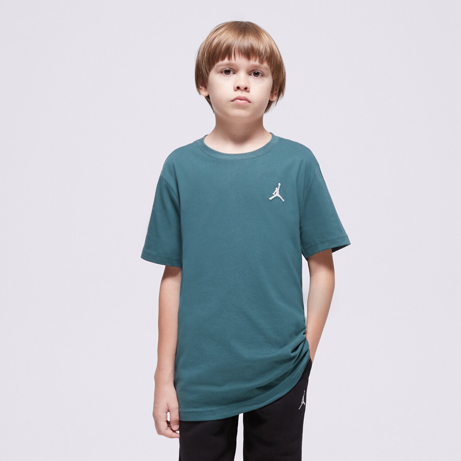 Dječje majice JORDAN T-SHIRT JDB JUMPMAN AIR EMB BOY 95D266-EI8 zelena