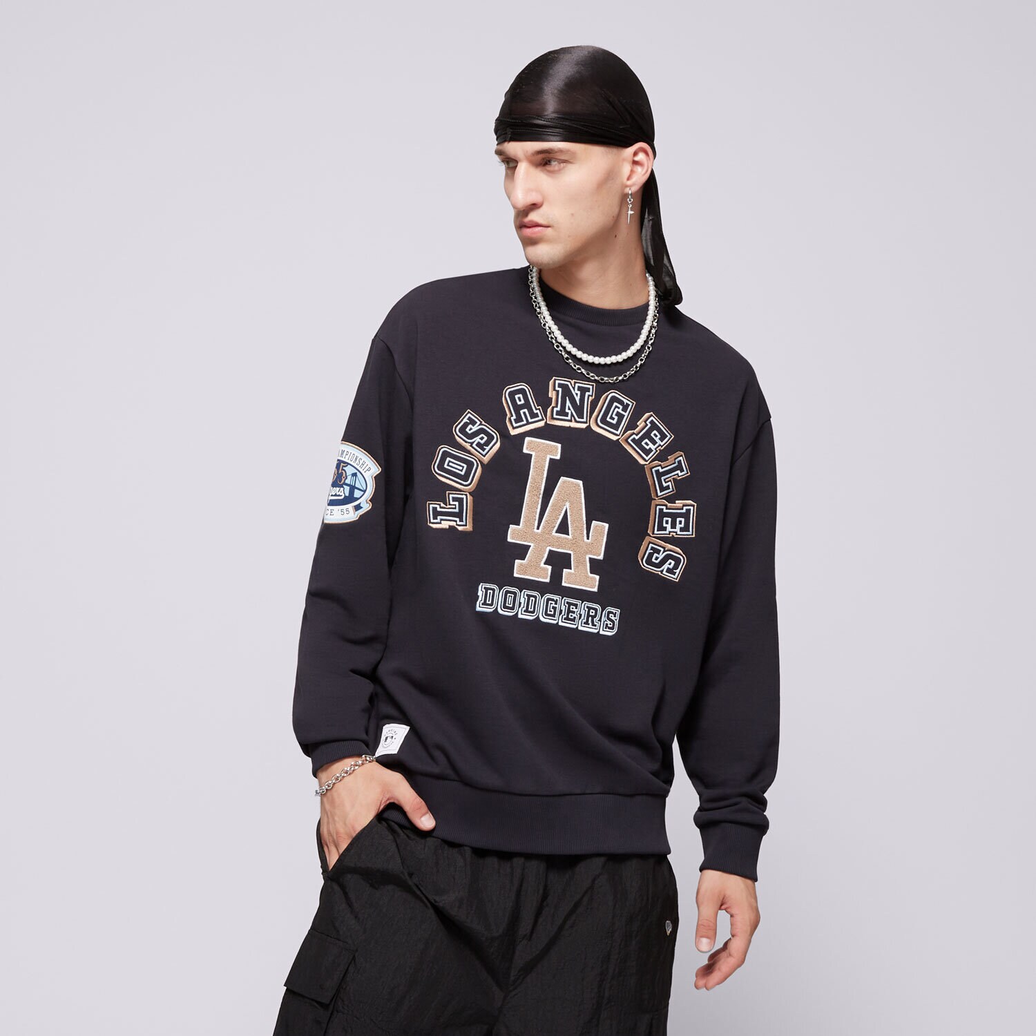 Muške dukserice NEW ERA VESTA WORLD SERIES OS LA DODGERS LOS ANGELES DODGERS 60564882 tamno plava