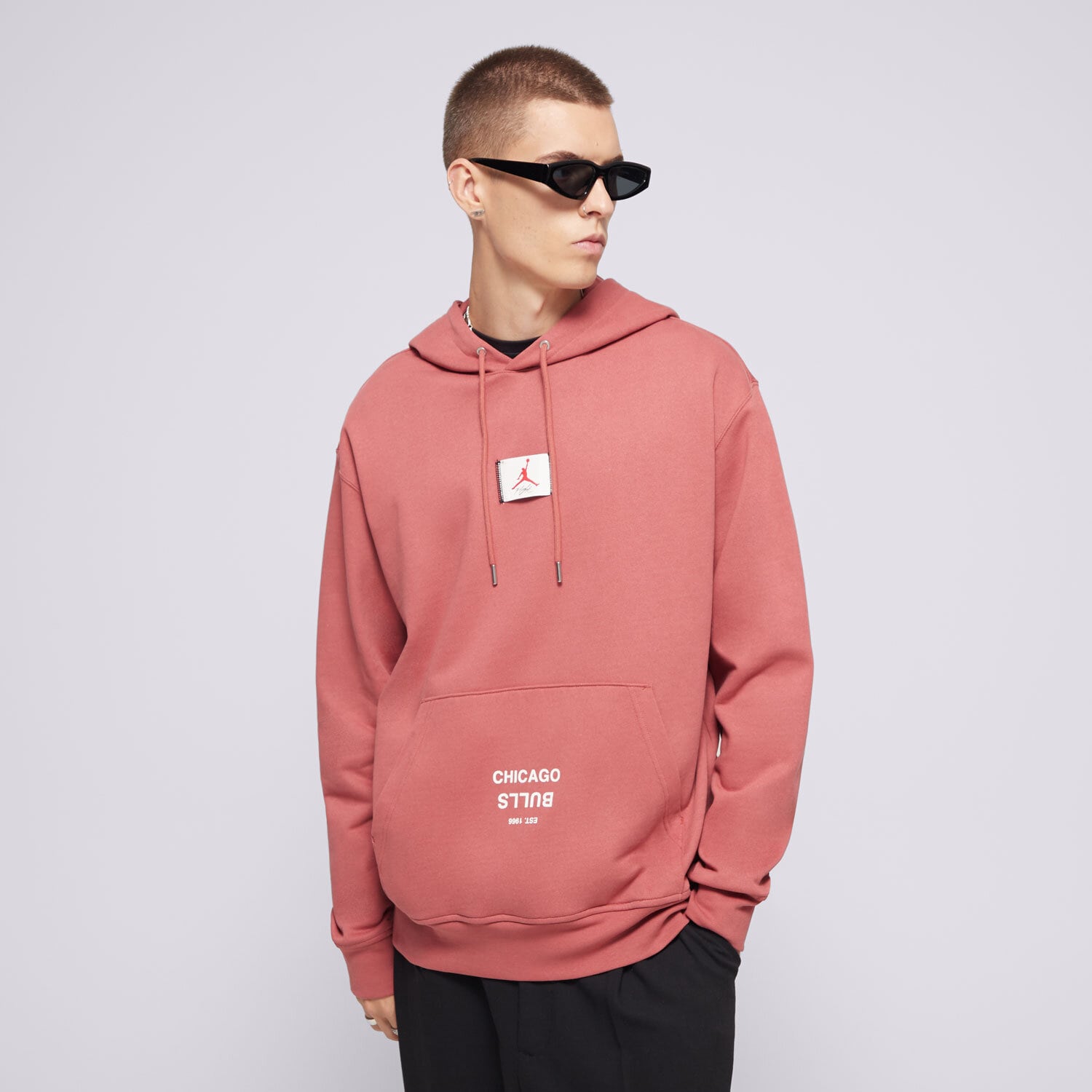 Muške dukserice NIKE VESTA S KAPULJAČOM CHI MNK FLC PO CTS ST NBA FV8244-691 crvena