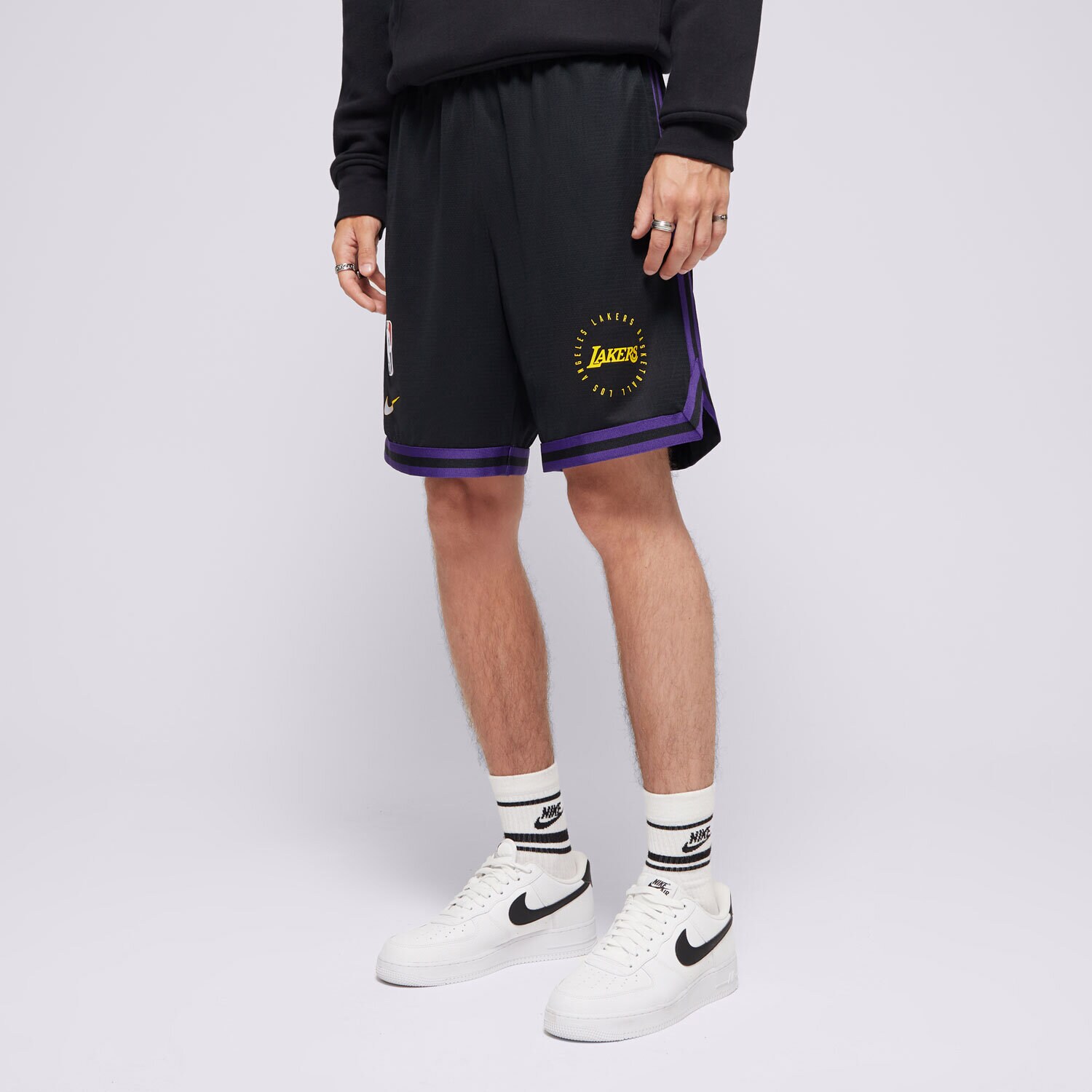 Muške kratke hlače NIKE KRATKE HLAČE LAL MNK DF PRGM DNA 8IN SHORT NBA FQ3211-010 crna