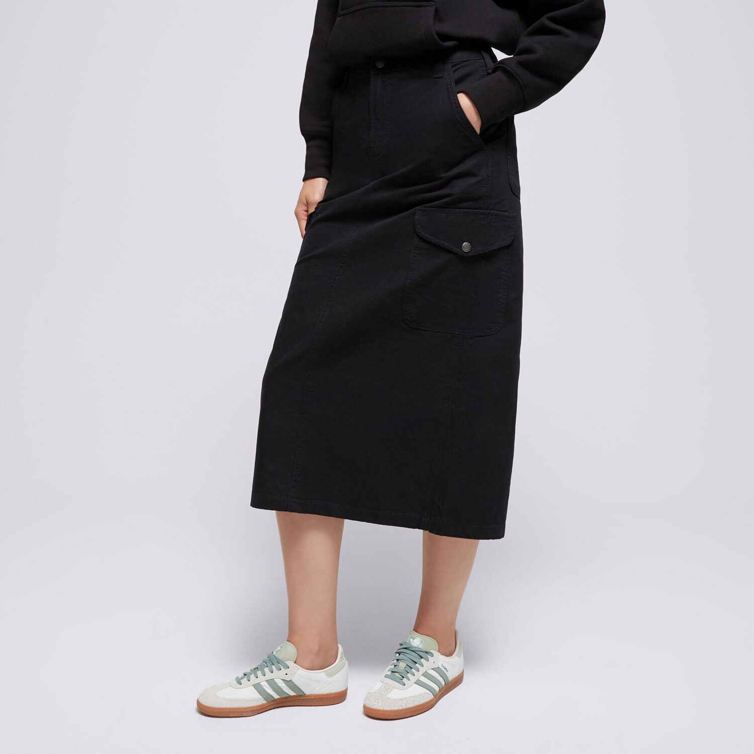 Ženske haljine i suknje DICKIES SUKNJA DUCK CANVAS CARGO SKIRT W DK0A4Z2RBLK1 crna