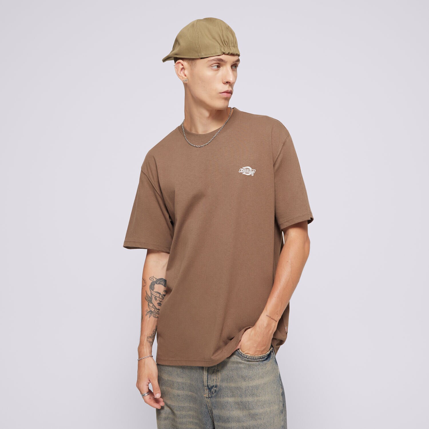 Muške majice DICKIES T-SHIRT SUMMERDALE SS TEE DK0A4YAIMR11 smeđa