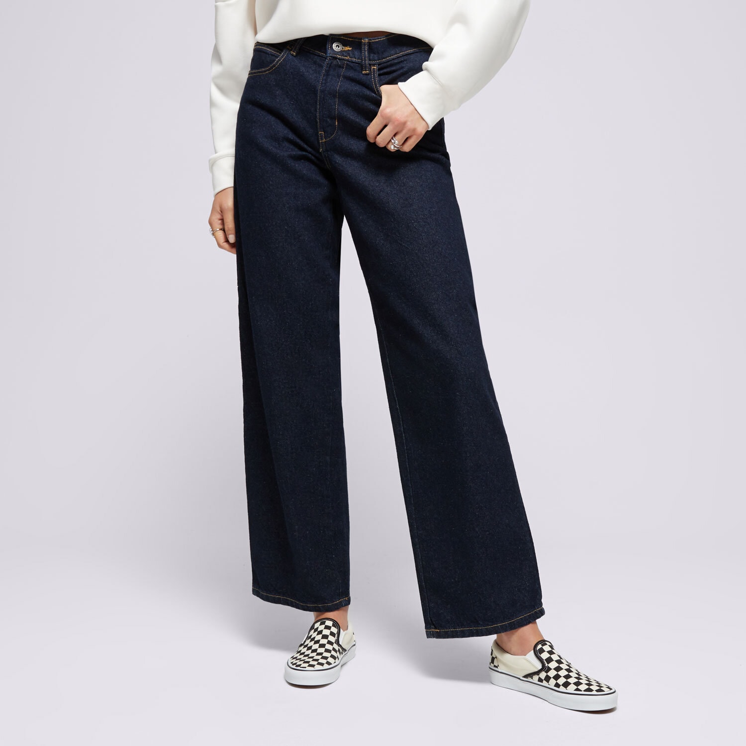 Ženske hlače DICKIES HLAČE HERNDON DENIM W DK0A4YPYRIN1 plava