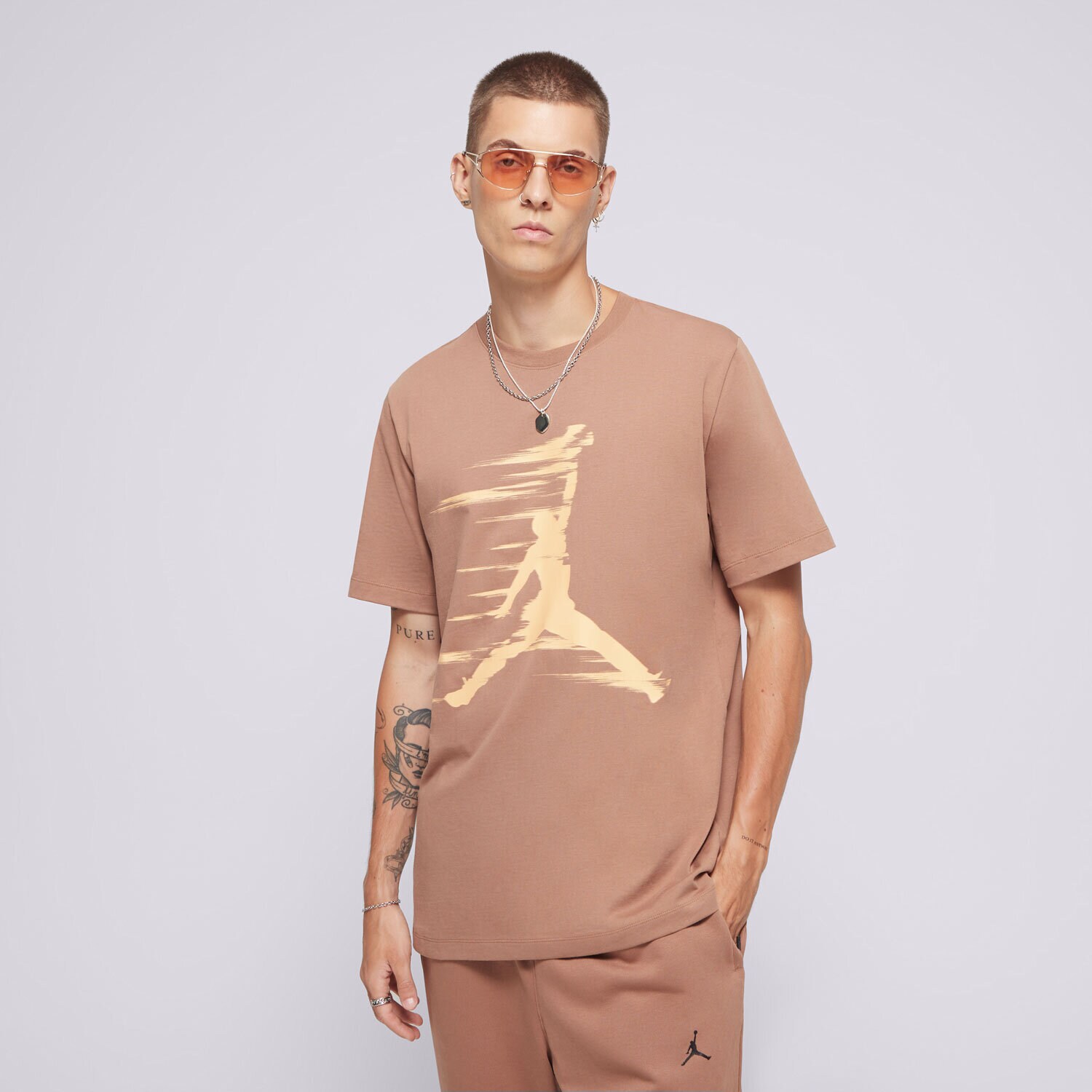 Muške majice T SHIRT M JORDAN MVP JM SS CREW FZ1919-223 smeđa