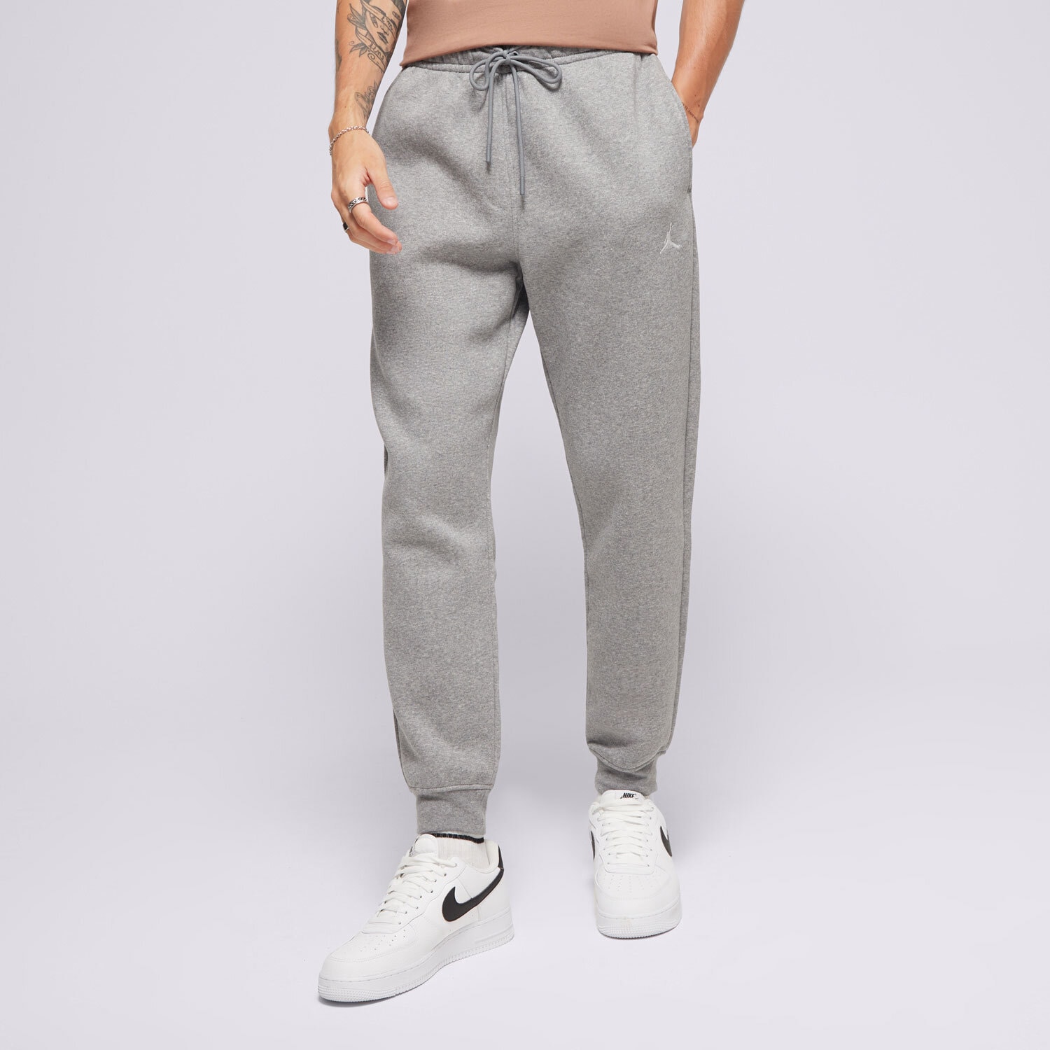 Muške hlače HLAČE M JORDAN BRKLN FLC PANT  FV7277-091 siva