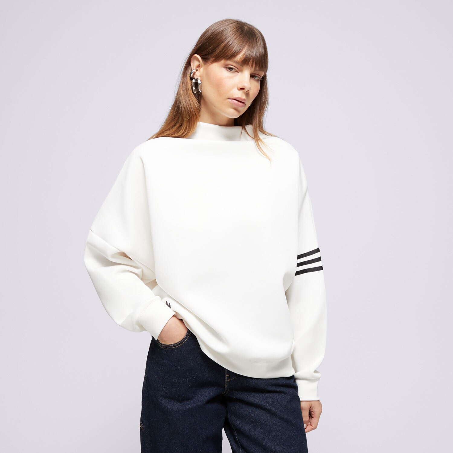Ženske dukserice ADIDAS VESTA NEUCL OVS SWEAT IX9873 bijela