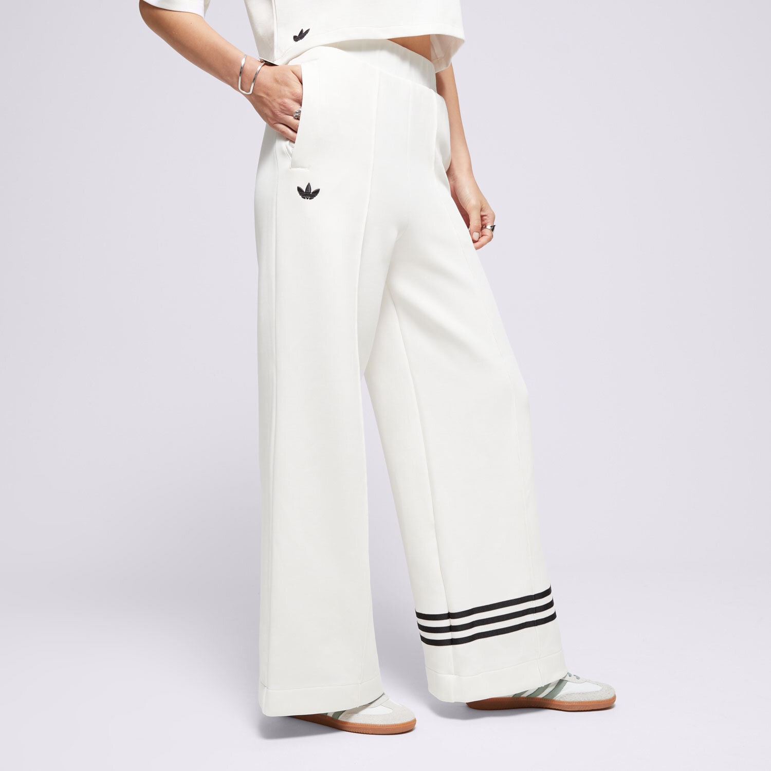 Ženske hlače ADIDAS HLAČE NEUCL TRACKPANT JH3773 bijela