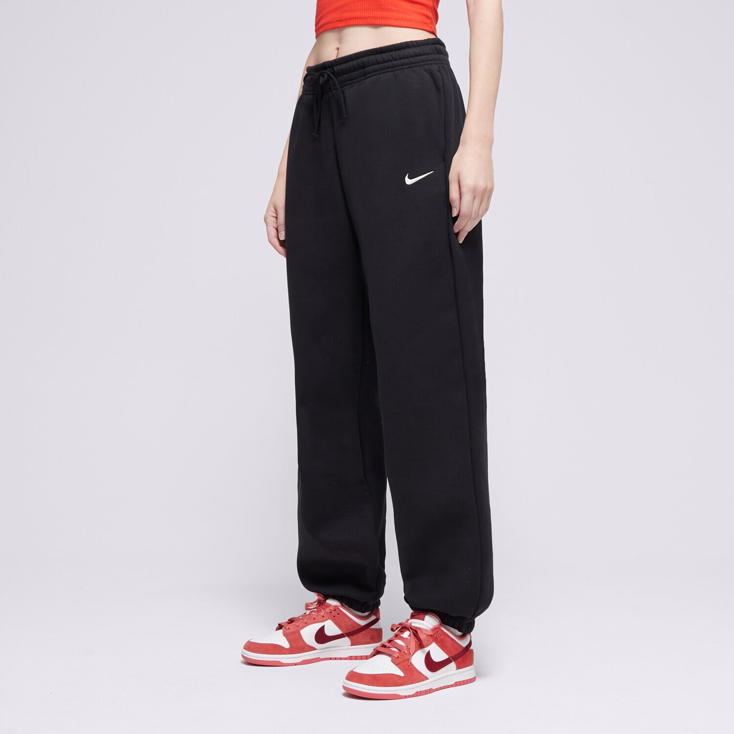 Ženske hlače NIKE HLAČE W NSW PHNX FLC HR OS PANT 2 FZ5996-010 crna