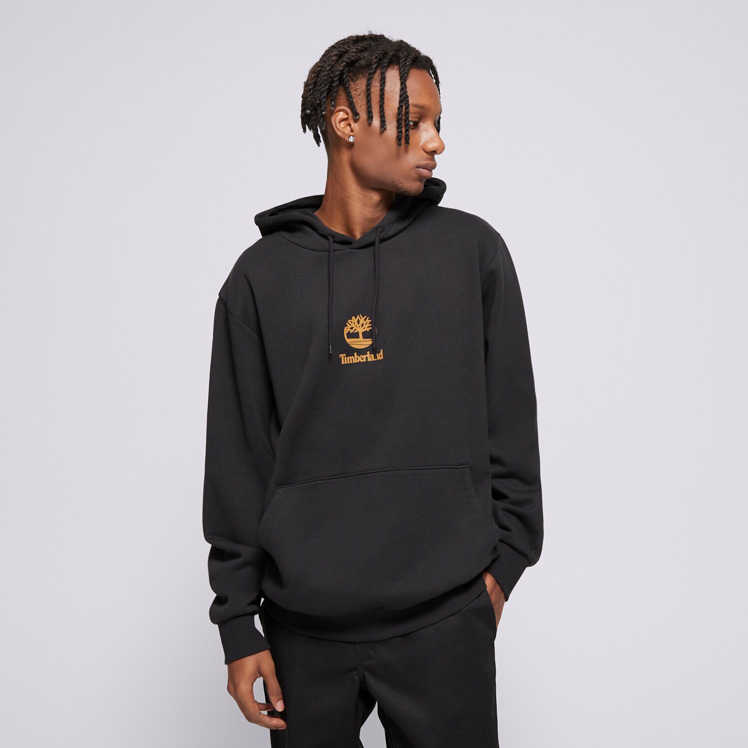 Muške dukserice TIMBERLAND VESTA S KAPULJAČOM NEW SMALL LOGO PRINT TB0A6WZA0011 crna