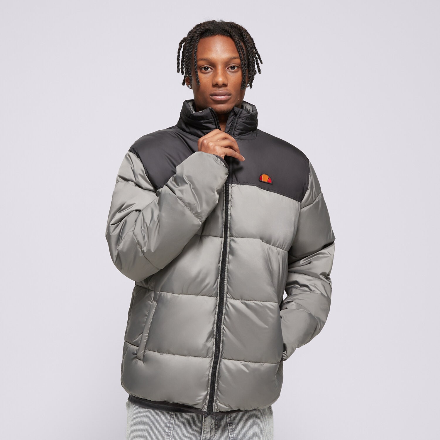 Muške zimske jakne ELLESSE DONJA JAKNA CALOROSO PADDED GREY PADDED JACKET SHR17526109 siva