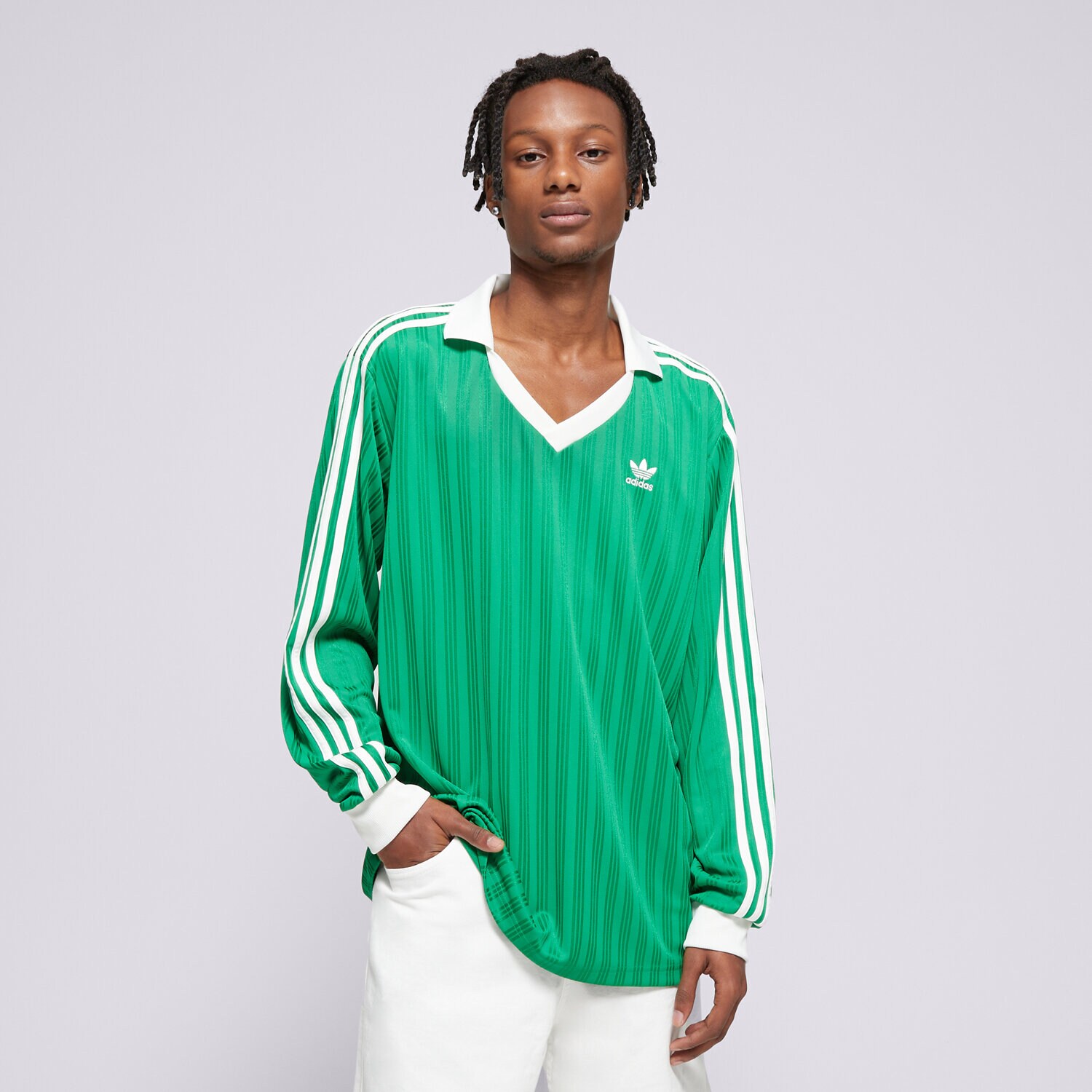 Muške majice ADIDAS T-SHIRT PIQUE LS IX5225 zelena