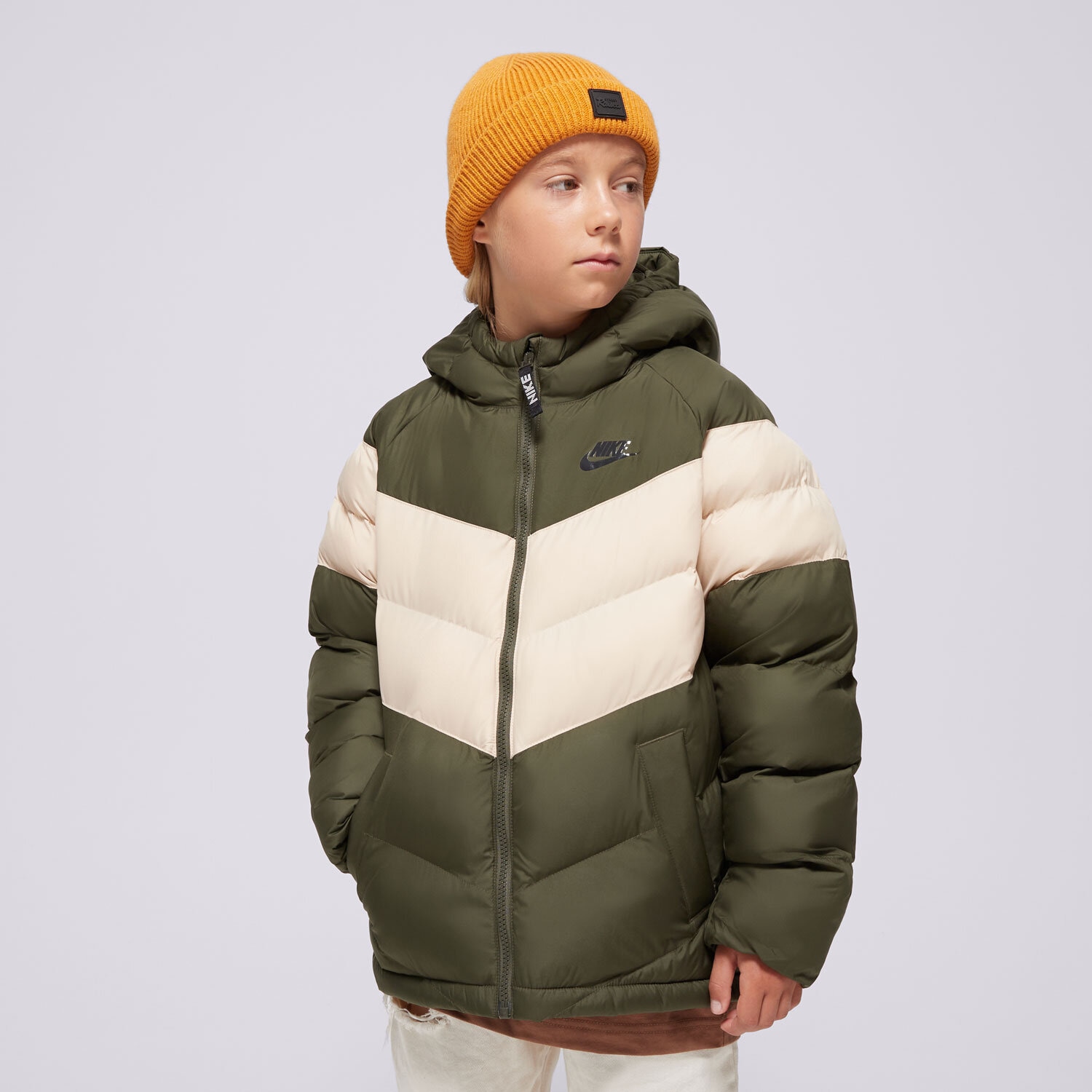 Dječje zimske jakne NIKE JAKNA ZIMSKA K NSW SYN FL HD JCKT BOY FN7730-326 kaki