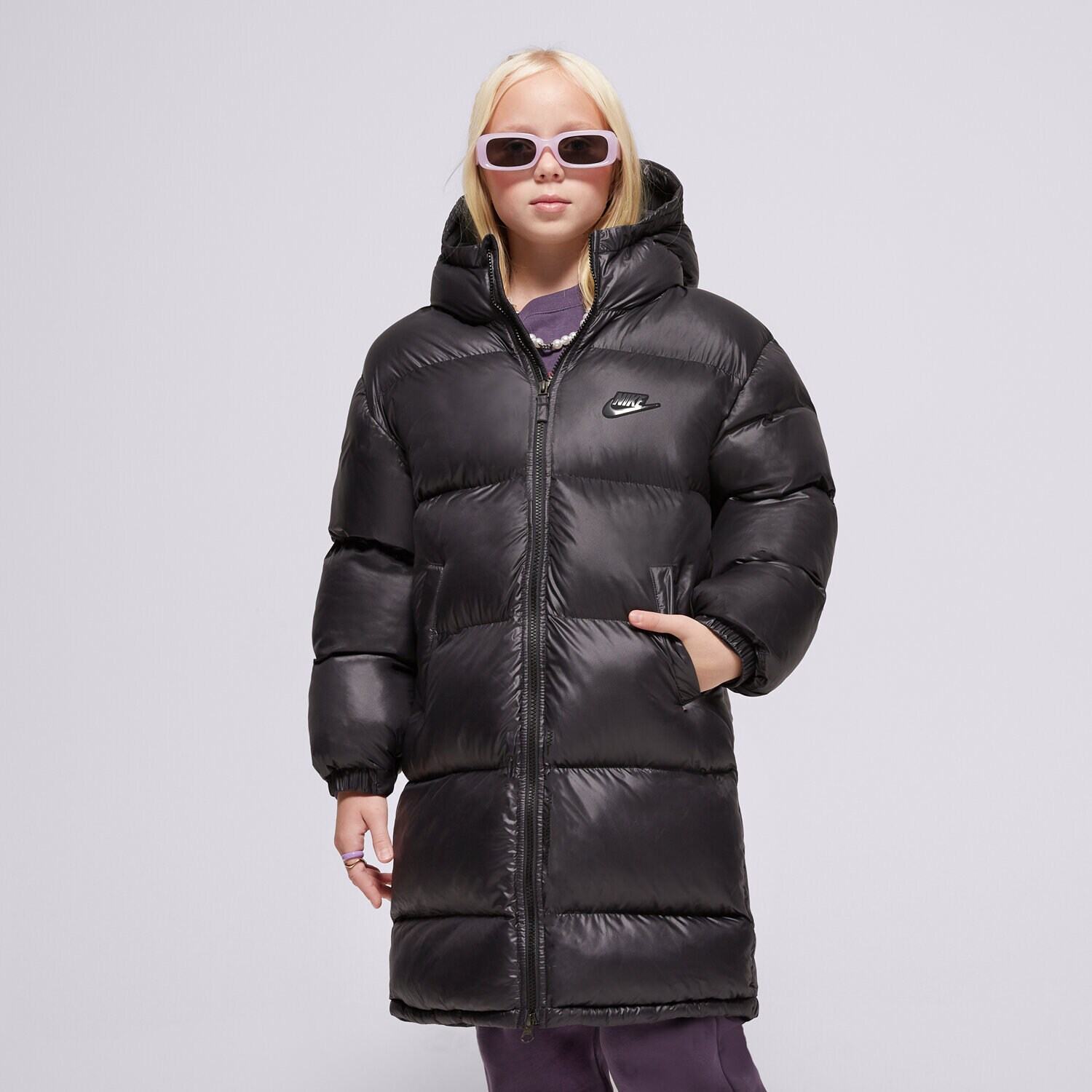 Dječje zimske jakne NIKE JAKNA ZIMSKA K NSW TF RPL HGH SYF EO PRK UL GIRL FD2842-011 crna