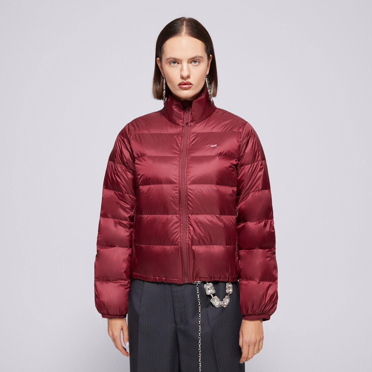 Ženske zimske jakne LEVI'S JAKNA ZIMSKA WMS PACKABLE DOWN JACKET REDS A8320-0007 bordo