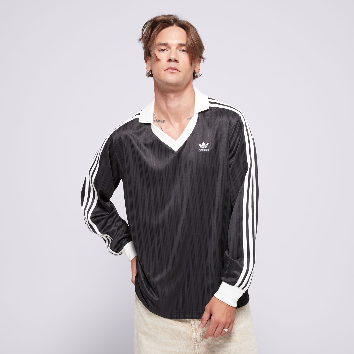 Muške majice ADIDAS T-SHIRT PIQUE LS IZ4808 crna