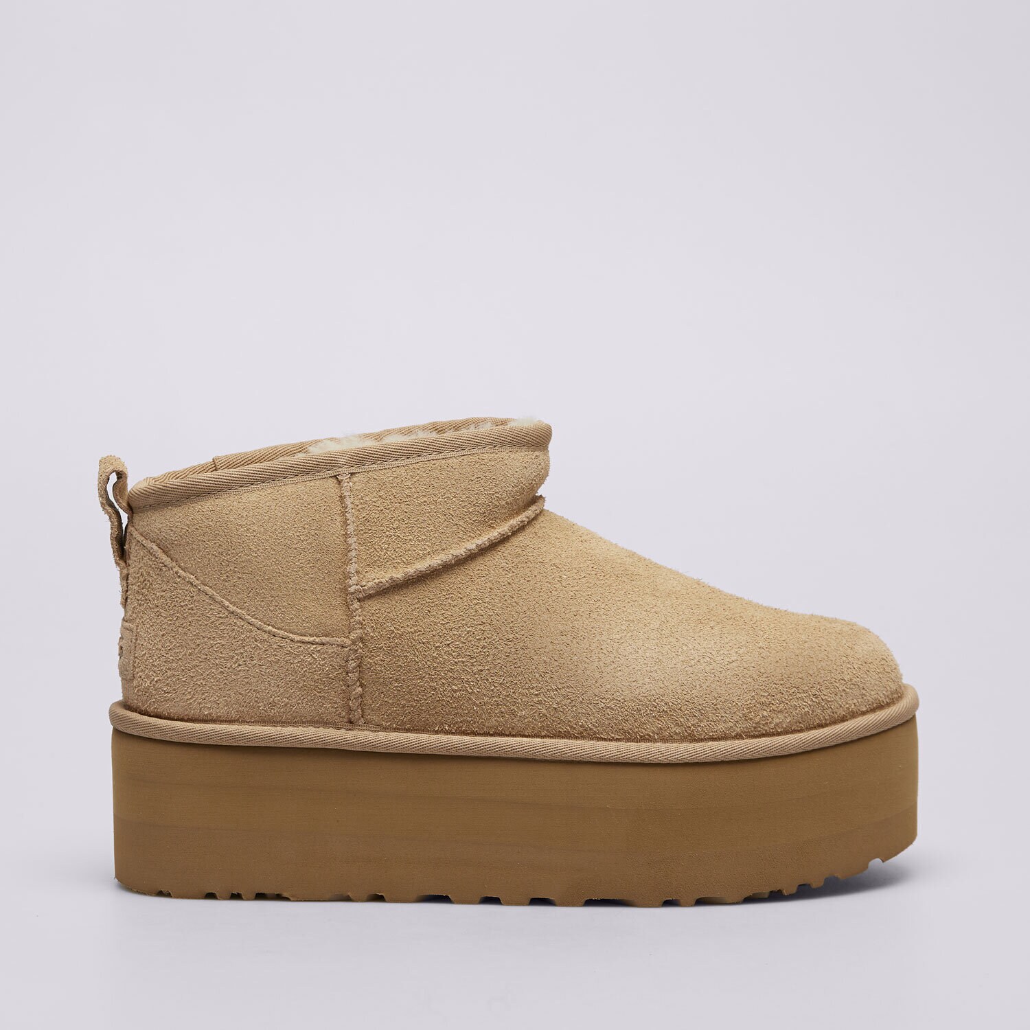 Ženske zimske cipele UGG CLASSIC ULTRA MINI PLATFORM 1135092-SAN bež