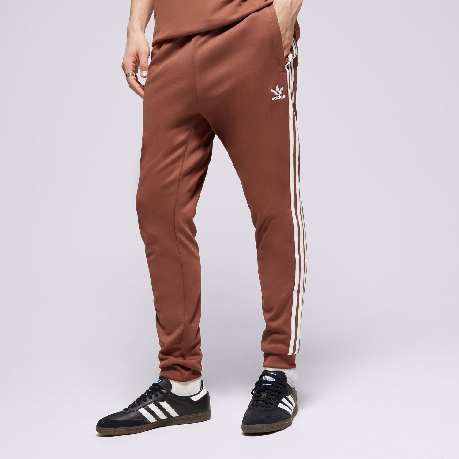 Muške hlače ADIDAS HLAČE SST TP IY9866 smeđa