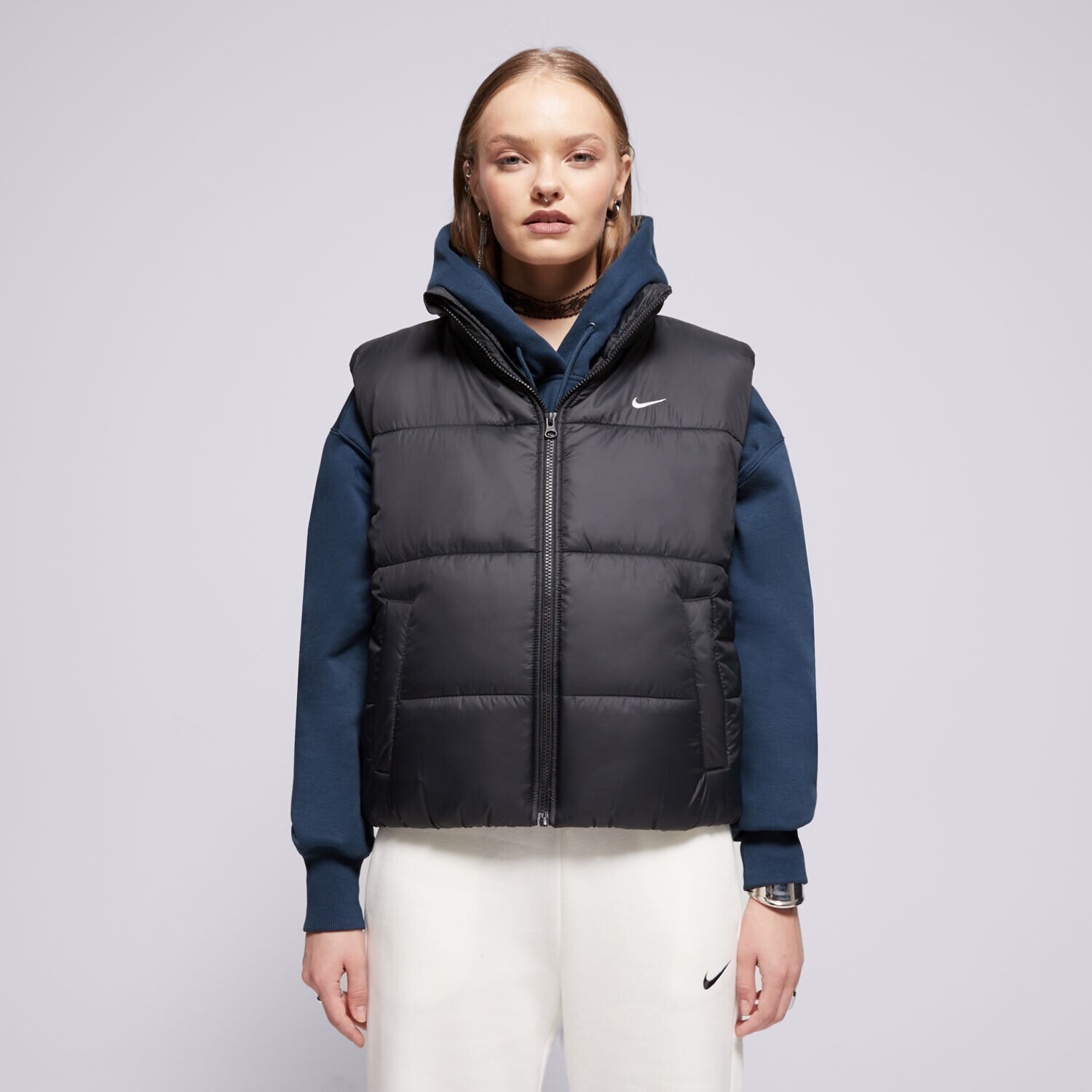 Ženske prsluci NIKE PRSLUK W NSW TF SYNFL NK CLSC VEST FZ5922-010 crna