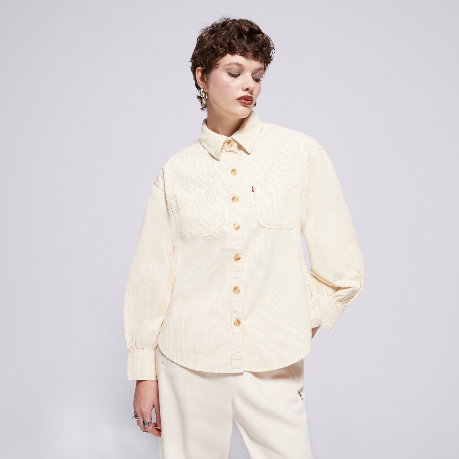 Ženske majice LEVI'S KOŠULJA ORION CORDUROY OVERSHIRT NEUTRALS A8691-0011 bež