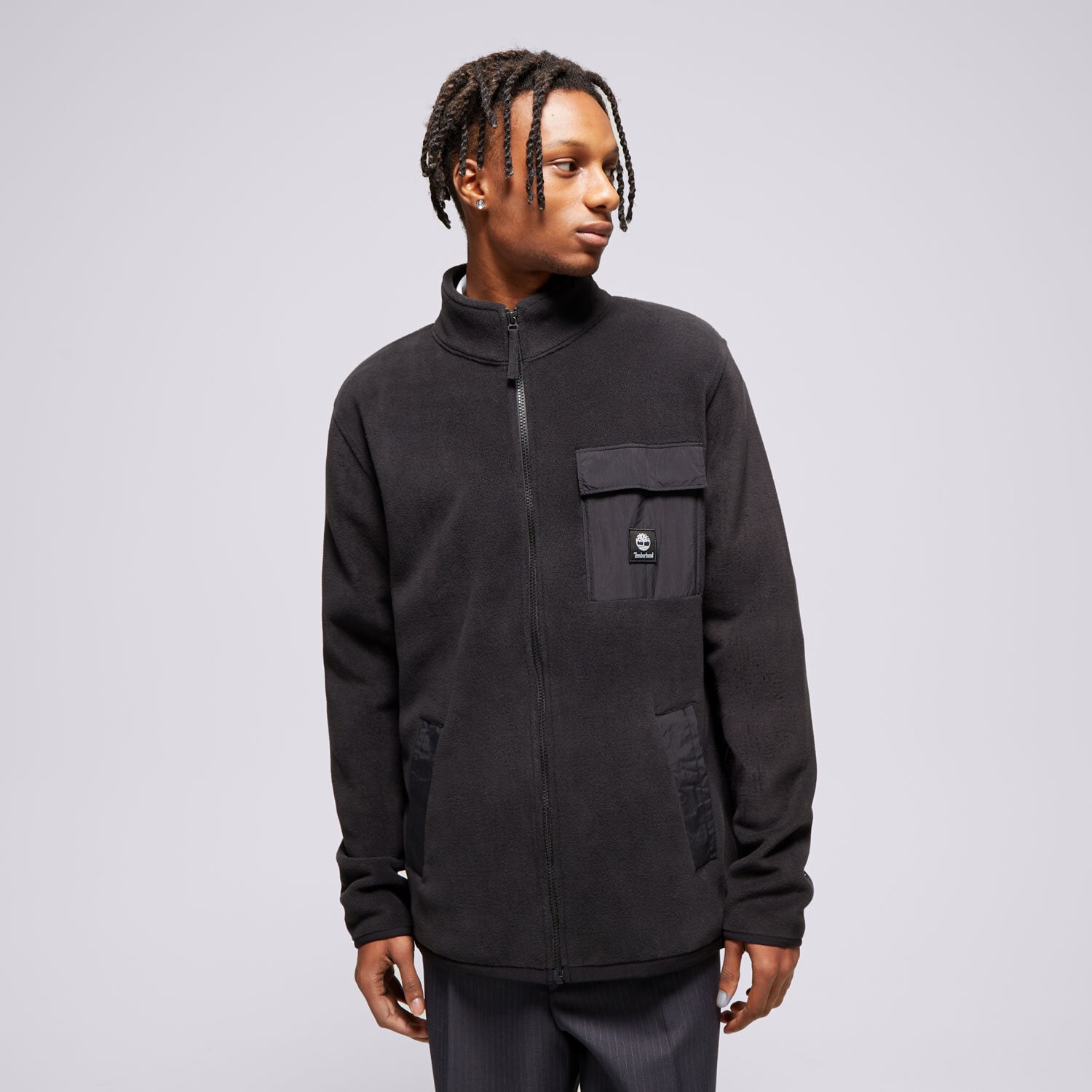Muške dukserice TIMBERLAND VESTA RASKOPČANA FULL ZIP FLEECE TB0A6WSE0011 crna