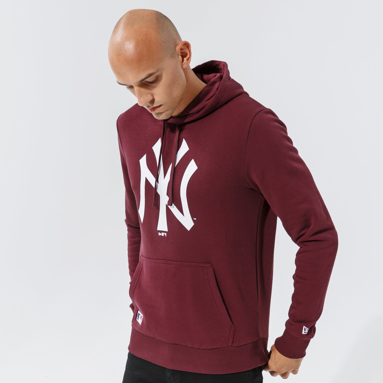 Muške dukserice NEW ERA VESTA S KAPULJAČOM NYY MRN MLB APPAREL NEW YORK YANK 11863699 bordo