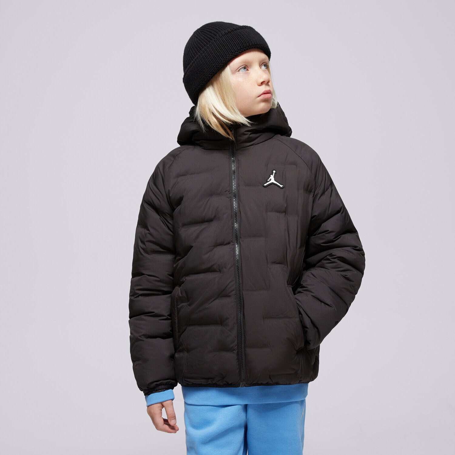 Dječje zimske jakne JORDAN JAKNA ZIMSKA JDN WELDED JORDAN PUFFER BOY 95D194-023 crna