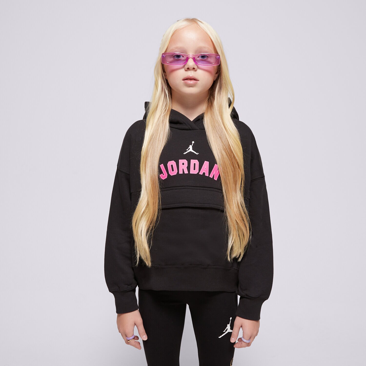 Dječje dukserice JORDAN VESTA S KAPULJAČOM (G)BK HIT HOOD BLK G 45D352-023 crna