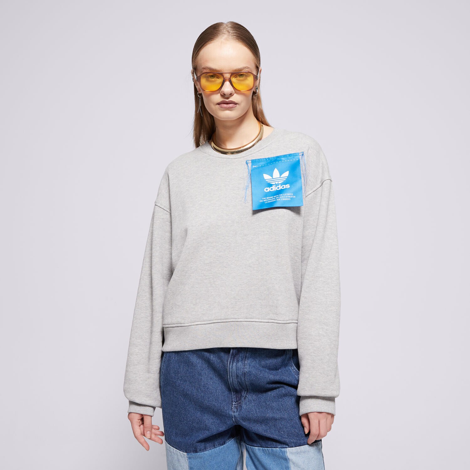 Ženske dukserice ADIDAS VESTA KSENIA TAG SWT IW5666 siva