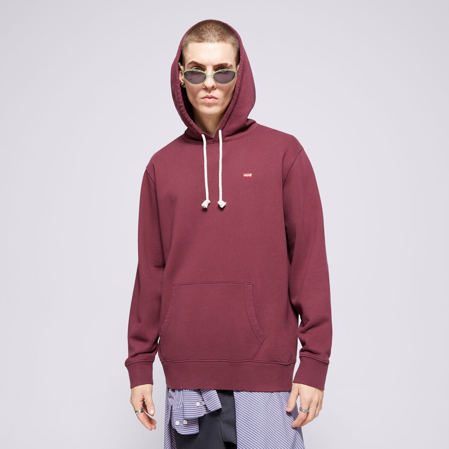 Muške dukserice LEVI'S VESTA S KAPULJAČOM THE ORIGINAL HM HOODIE REDS 34581-0044 bordo