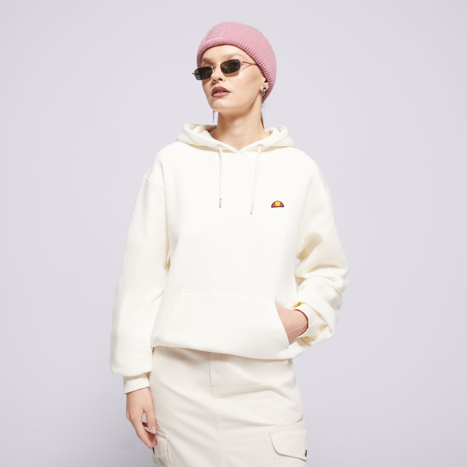 Ženske dukserice ELLESSE VESTA S KAPULJAČOM GIULOS OH HOODY OFF WHT SMG22039904 bež
