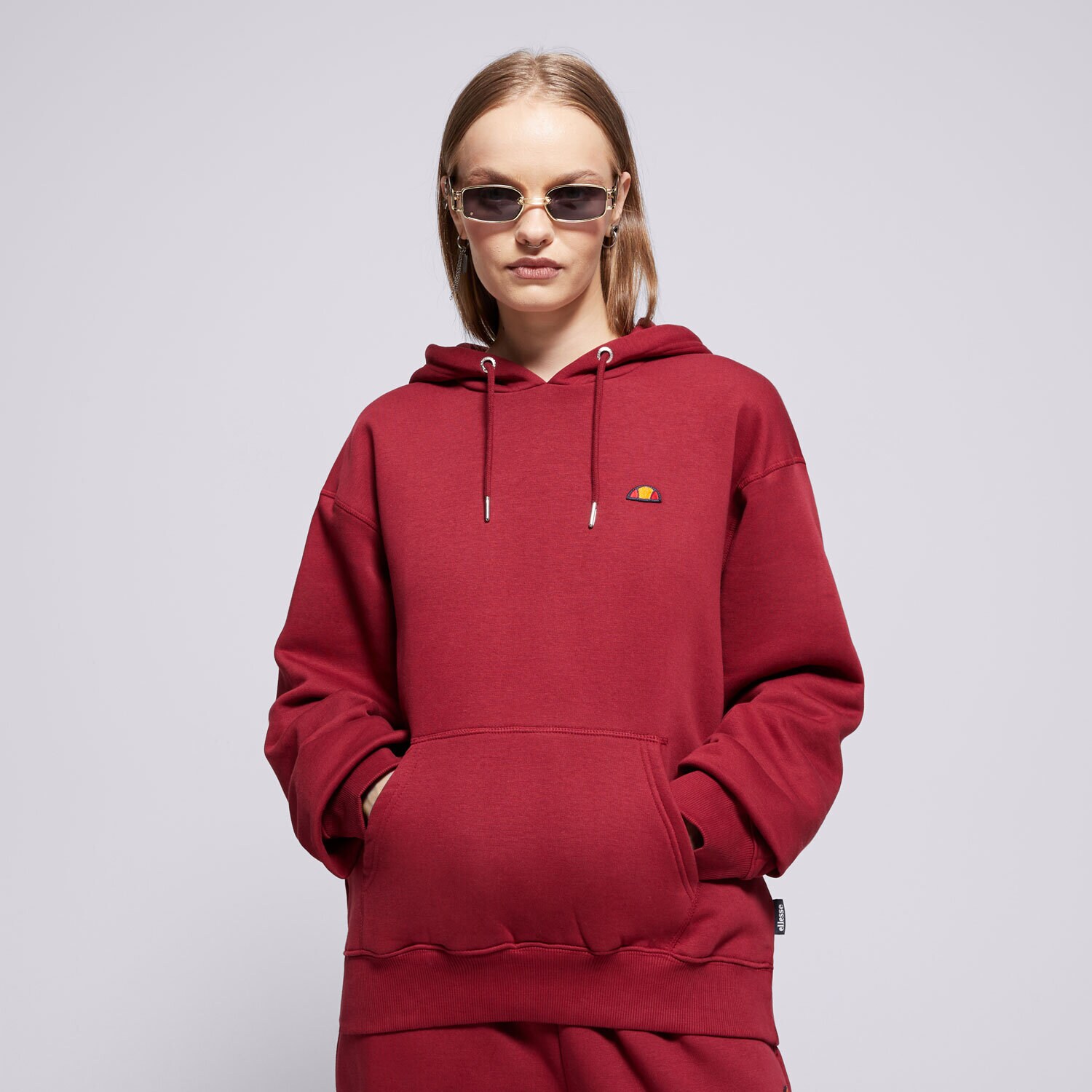 Ženske dukserice ELLESSE VESTA S KAPULJAČOM GIULOS OH HOODY BRGND SMG22039800 bordo