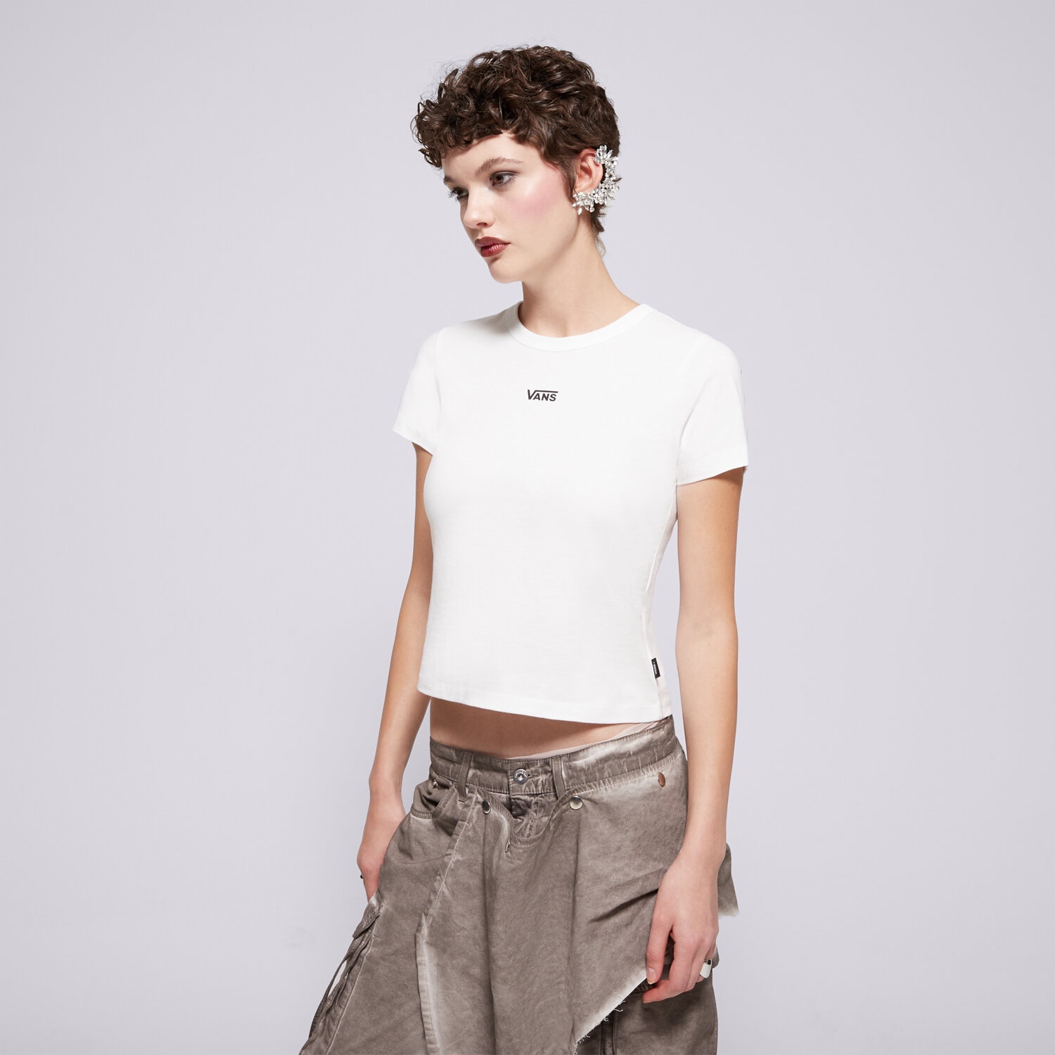 Ženske majice VANS T-SHIRT BASIC MINI SS VN000JDQWHT bijela